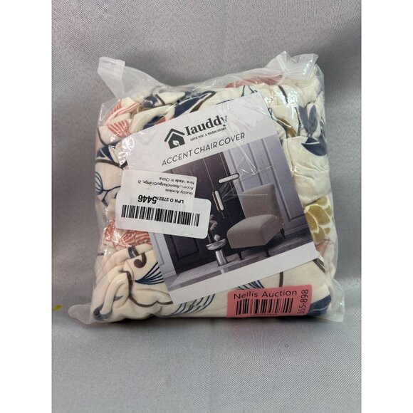 Jauddy Accent Chair Cover With Floral Pattern For Standard-Sized Chairs - Picture 4 of 4